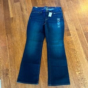 Eddie Bauer Curvy Bootcut Blue Jeans Size S10 NWT